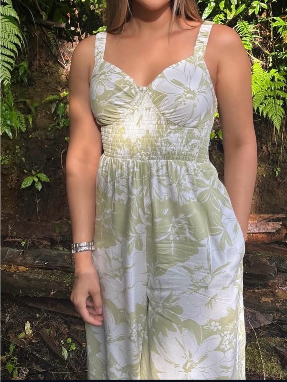 AE Floral Wide-Leg Jumpsuit